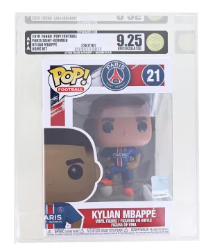 PSG Funko POP Football Vinyl Figure | Kylian Mbapp Graded AFA 9.25