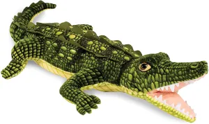 Real Planet Open Mouth Crocodile Green 51.25 Inch Realistic Soft Plush