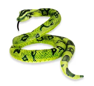 Real Planet Python Green 118 Inch Realistic Soft Plush
