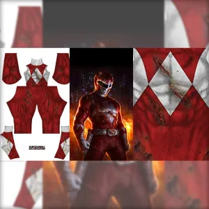 RED RANGER - BATTLE DAMAGED bodysuit
