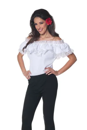 Senorita Ruffled Off Shoulder Blouse Adult