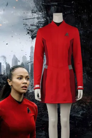 Star Trek Beyond Nyota Uhura Red Dress Cosplay Costume