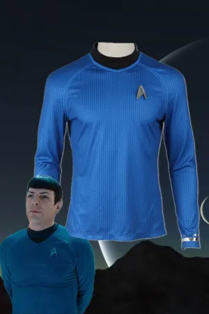 Star Trek Into Darkness Leonard H. McCoy Bones Spock Blue Top Cosplay Costume