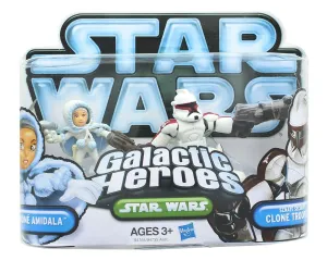 Star Wars Galactic Heroes Mini Figure 2 Pack - Padm Amidala & Clone Trooper
