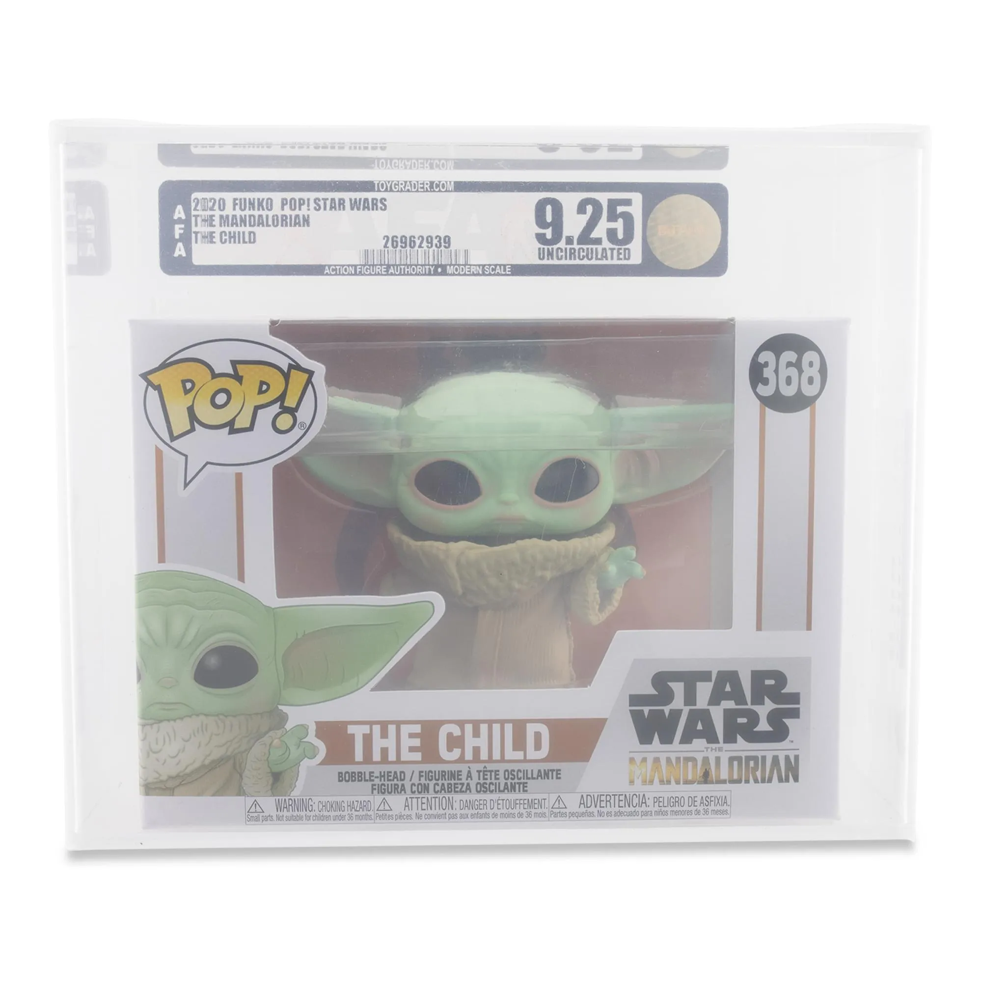 Star Wars The Mandalorian Funko POP | The Child | Rated AFA 9.25