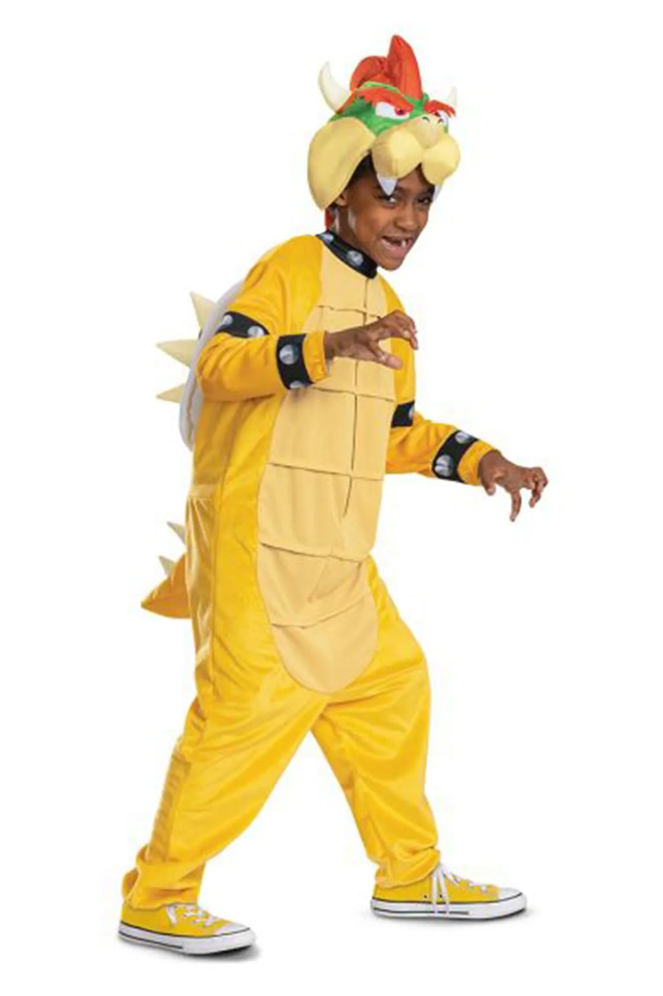 Super Mario Bros. Bowser Hooded Child Jumpsuit Costume