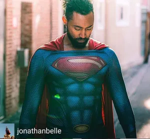 SUPERMAN MAN OF STEEL  (rubber emblem options not currently available)