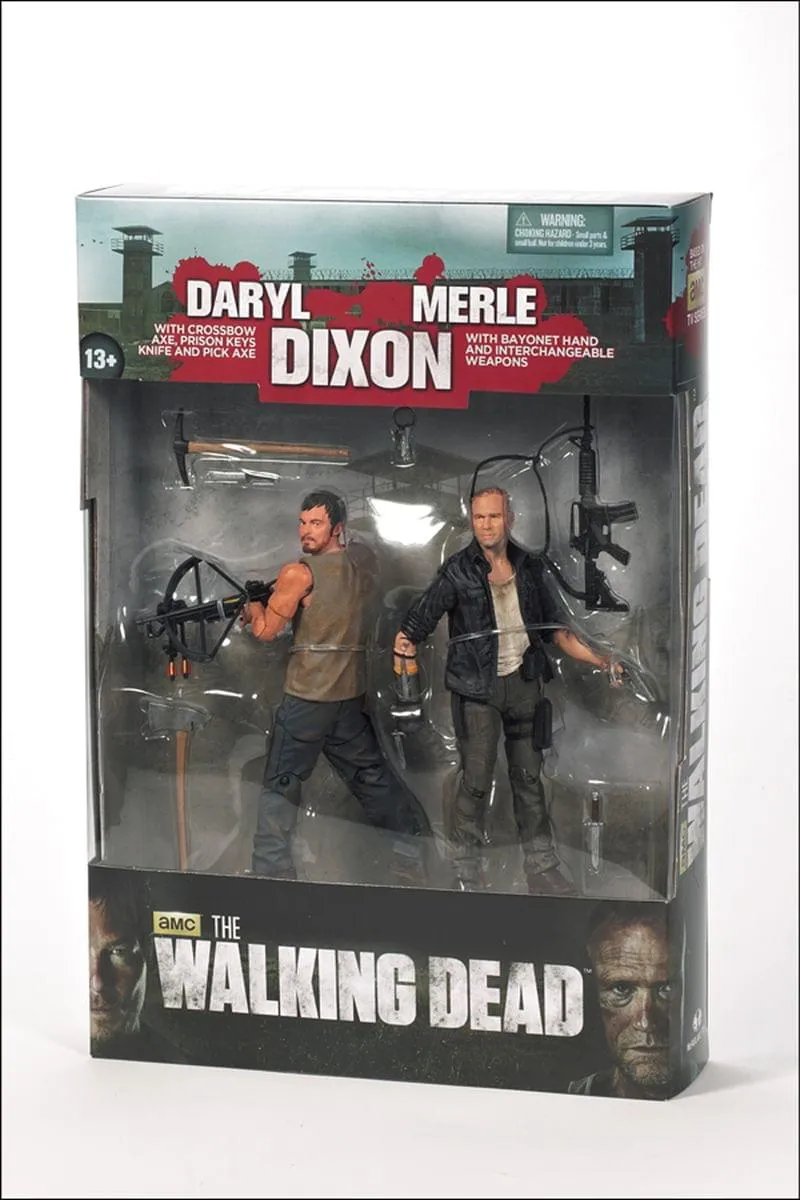 The Walking Dead TV Series 4 5" Action Figure 2-Pack: Merle and Daryl Dixon