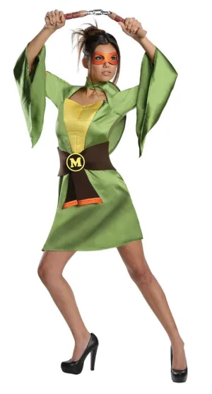 T.M.N.T. Sexy Michelangelo Kimono Costume Adult
