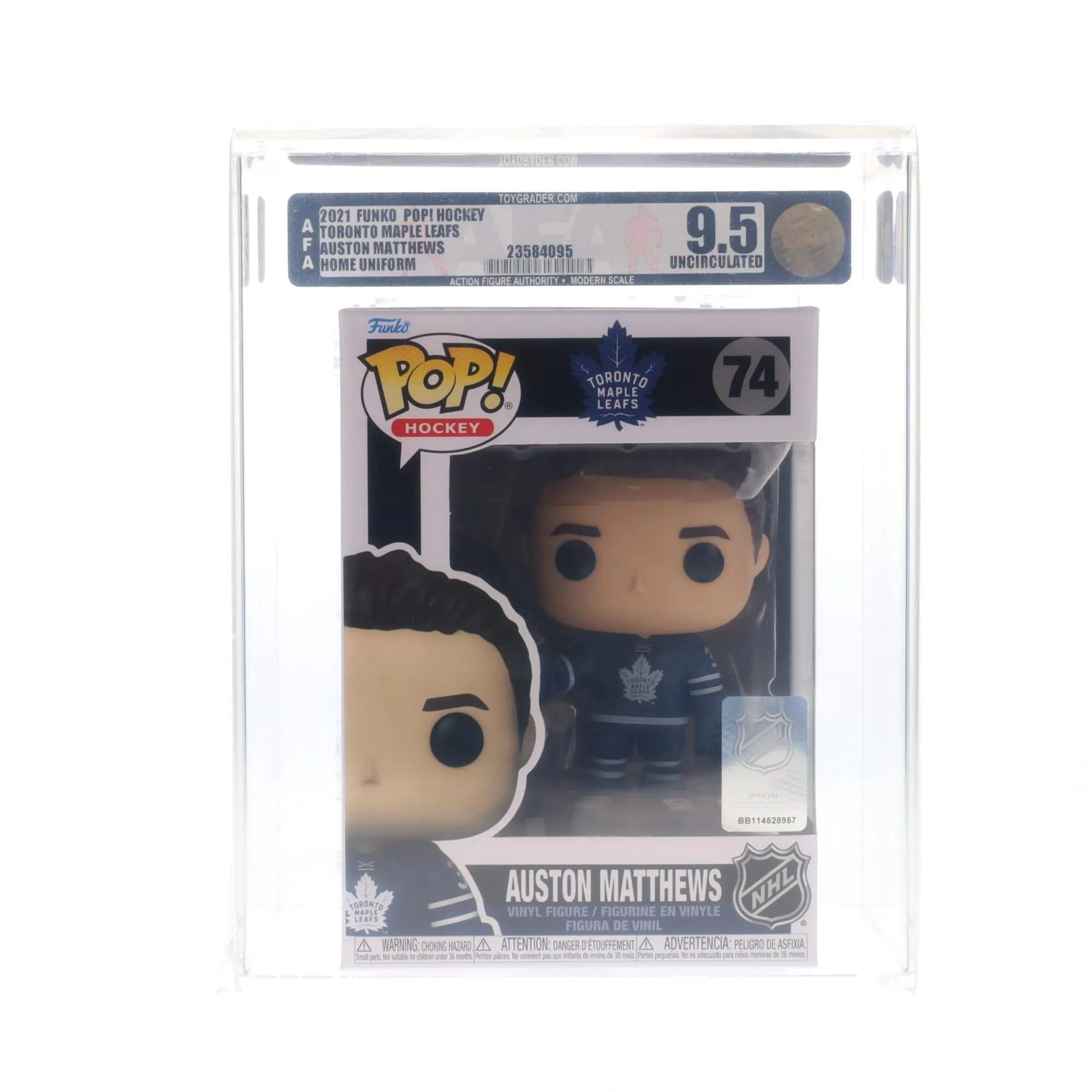 Toronto Maple Leafs NHL Funko POP Vinyl Figure | Auston Matthews (Home Uniform) | Rated AFA 9.5