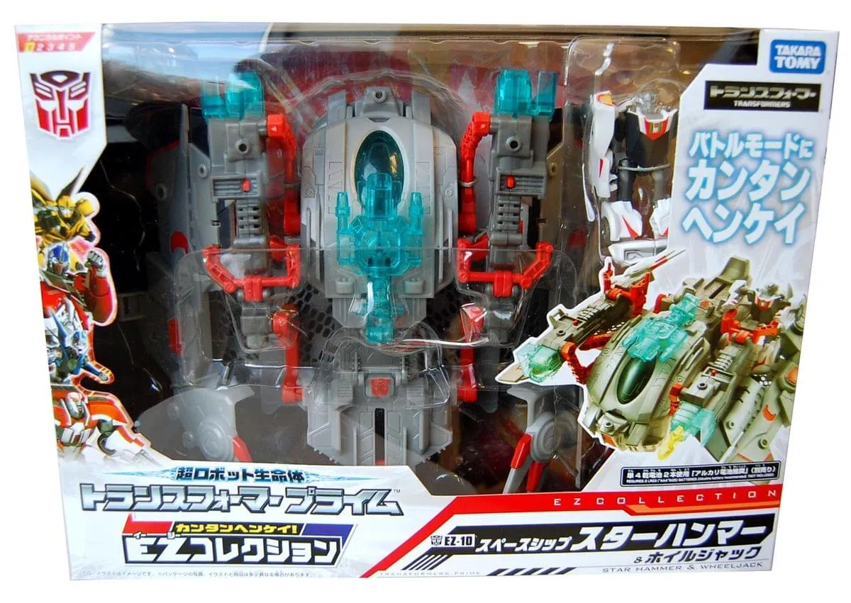 Transformers Prime EZ-10 Wheeljack With Spaceship Star Hammer