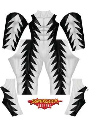 WHITE DINO RANGER bodysuit