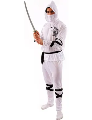 White Ninja Adult Costume