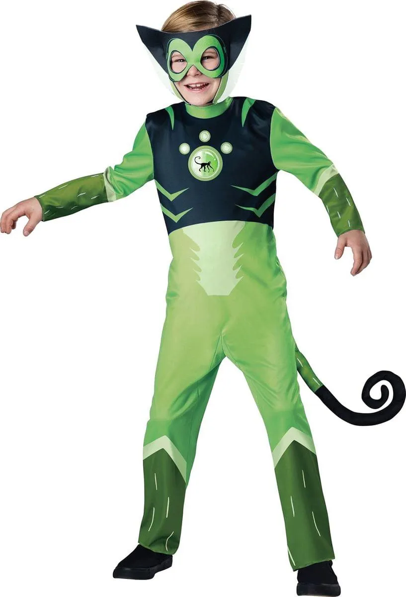 Wild Kratts Child Costume Green Chris Kratt Spider Monkey