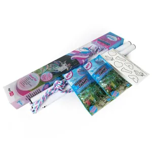 WOWmazing Unicorn Giant Bubble Kit | Wand   2 Packets Bubble Concentrate   8 Stickers
