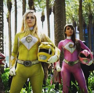 YELLOW POWER RANGER bodysuit