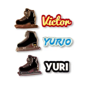 Yuri On Ice Collectible Enamel Pin Set| 6 Pack Collectors Edition