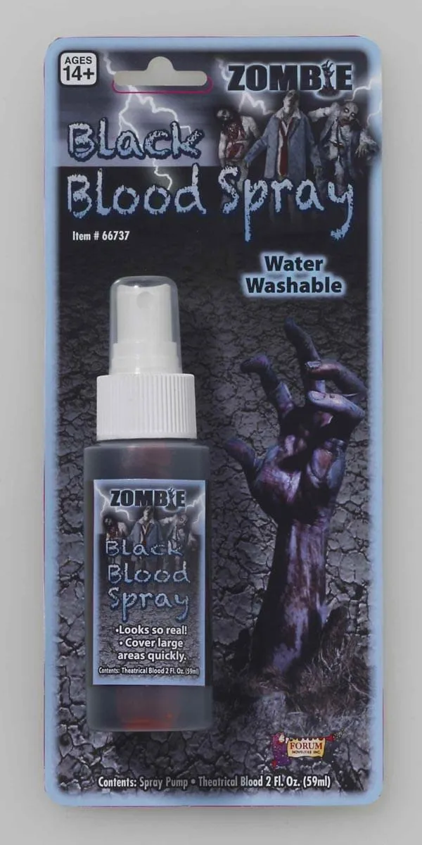 Zombie Black Blood Spray Costume Makeup Accessory